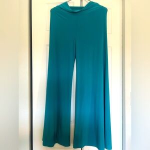 Analili Teal Wide-Leg Pants NWT